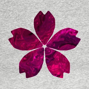 Dark Pink Flower T-Shirt